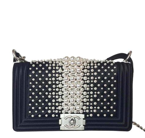 chanel pearl boy bag|chanel pearl bag price.